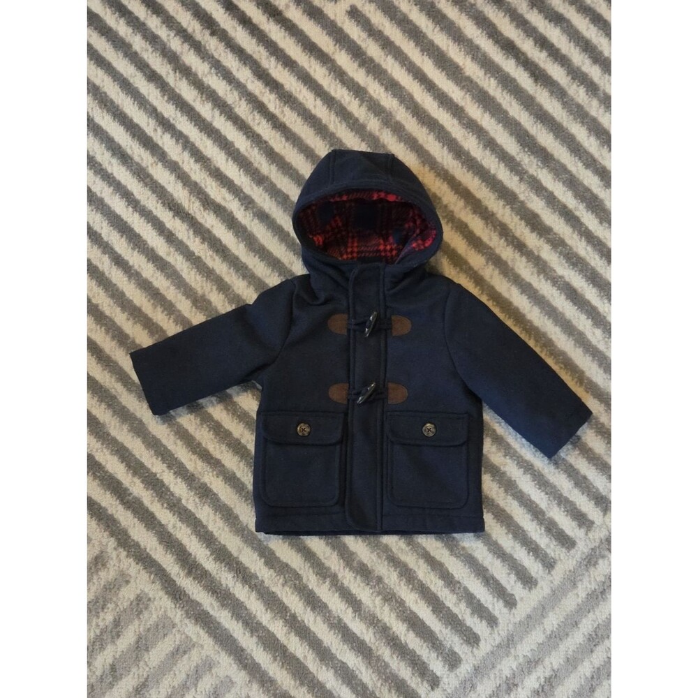 Carter's Toddler Hooded Navy Peacoat Size 12M